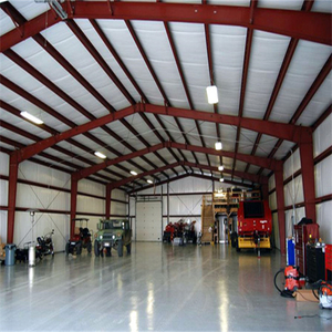 Customized Fabricated Steel Structure Hangar Metal Shed Used for Car Storage Warehouse