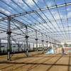 Large Span Prefabricated Metal Building Steel Structure Workshop with Optional Insulation