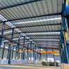 Africa Hot Sale Large Warehouse Fabricated Steel Building Prefab Steel Processing Workshop with Storage