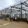 Large Span Prefabricated Metal Building Steel Structure Workshop with Optional Insulation