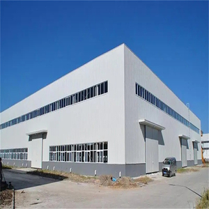 Long Span Prefabricated Steel Structure Workshop Industrial Building with Portal Frame